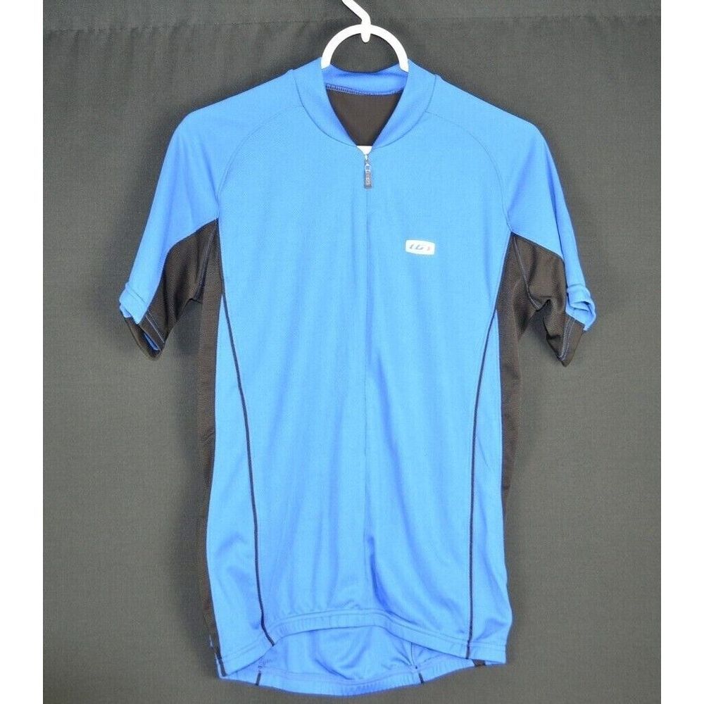 LOUIS GARNEAU Cycling Jersey Men's Medium Blue w/black Trim‎
